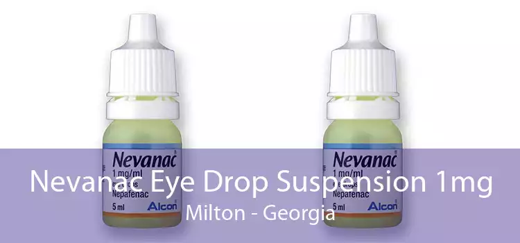 Nevanac Eye Drop Suspension 1mg Milton - Georgia
