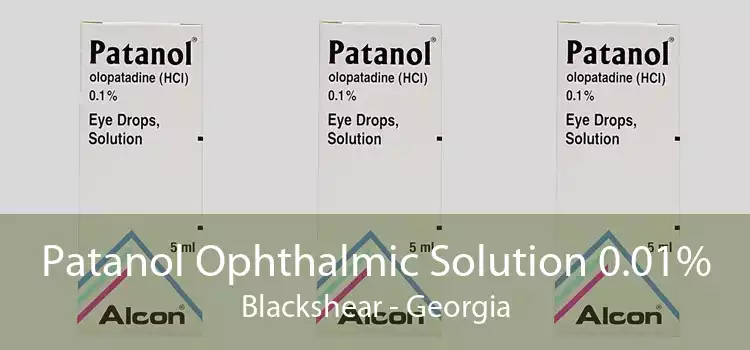 Patanol Ophthalmic Solution 0.01% Blackshear - Georgia