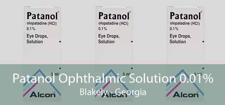 Patanol Ophthalmic Solution 0.01% Blakely - Georgia