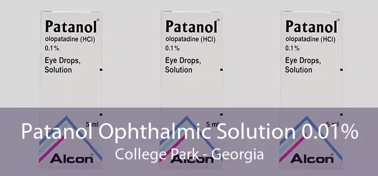 Patanol Ophthalmic Solution 0.01% College Park - Georgia