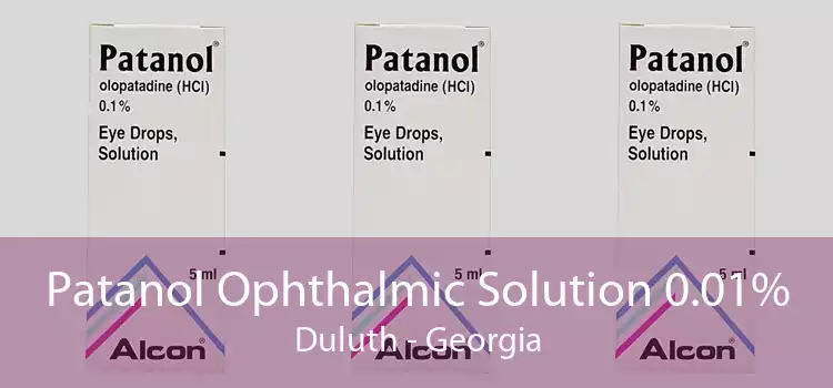 Patanol Ophthalmic Solution 0.01% Duluth - Georgia