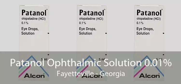 Patanol Ophthalmic Solution 0.01% Fayetteville - Georgia