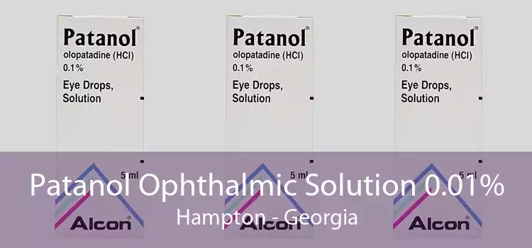 Patanol Ophthalmic Solution 0.01% Hampton - Georgia