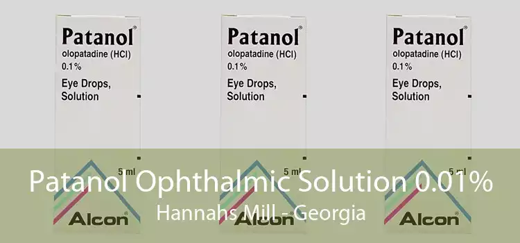 Patanol Ophthalmic Solution 0.01% Hannahs Mill - Georgia