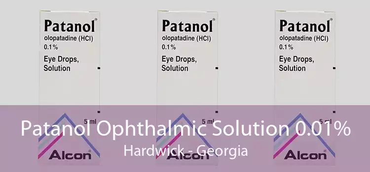 Patanol Ophthalmic Solution 0.01% Hardwick - Georgia
