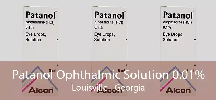 Patanol Ophthalmic Solution 0.01% Louisville - Georgia