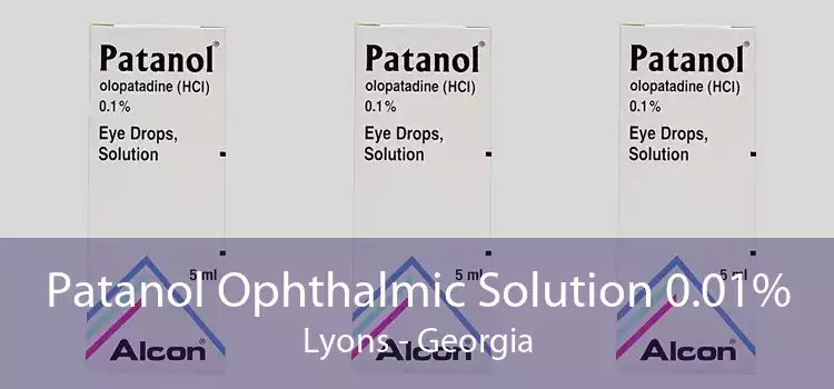 Patanol Ophthalmic Solution 0.01% Lyons - Georgia