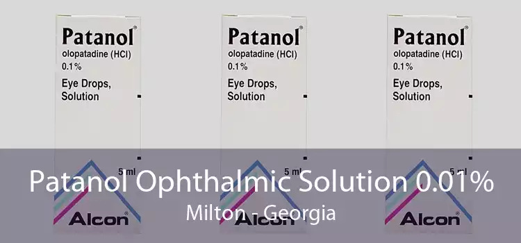 Patanol Ophthalmic Solution 0.01% Milton - Georgia