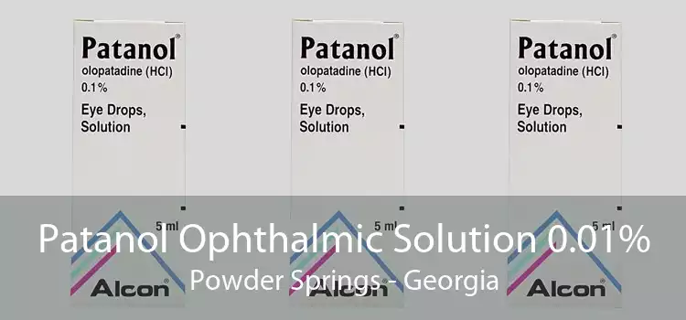 Patanol Ophthalmic Solution 0.01% Powder Springs - Georgia