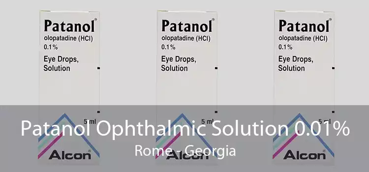 Patanol Ophthalmic Solution 0.01% Rome - Georgia