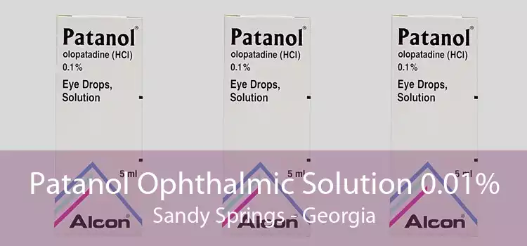 Patanol Ophthalmic Solution 0.01% Sandy Springs - Georgia