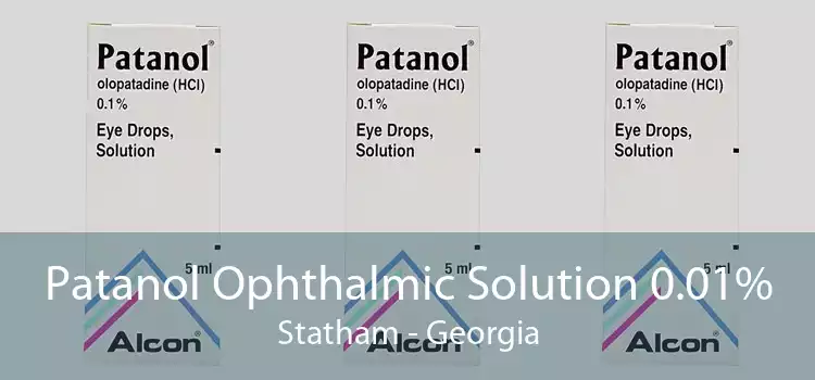 Patanol Ophthalmic Solution 0.01% Statham - Georgia