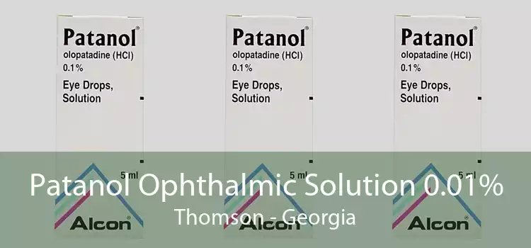 Patanol Ophthalmic Solution 0.01% Thomson - Georgia