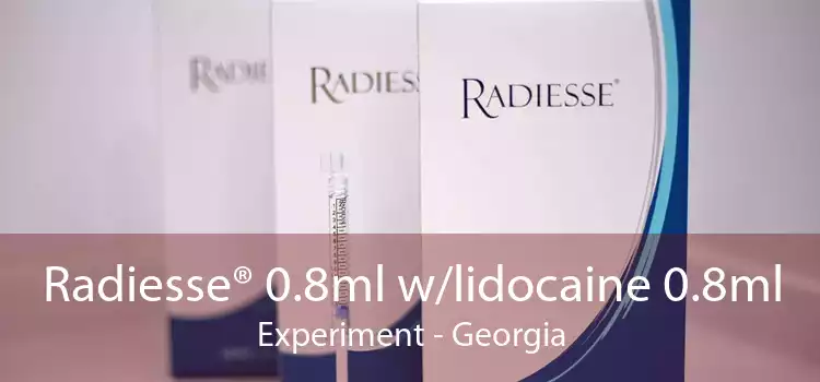 Radiesse® 0.8ml w/lidocaine 0.8ml Experiment - Georgia