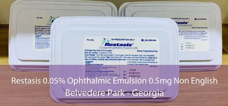 Restasis 0.05% Ophthalmic Emulsion 0.5mg Non English Belvedere Park - Georgia
