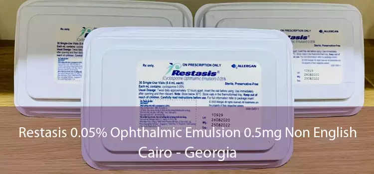 Restasis 0.05% Ophthalmic Emulsion 0.5mg Non English Cairo - Georgia