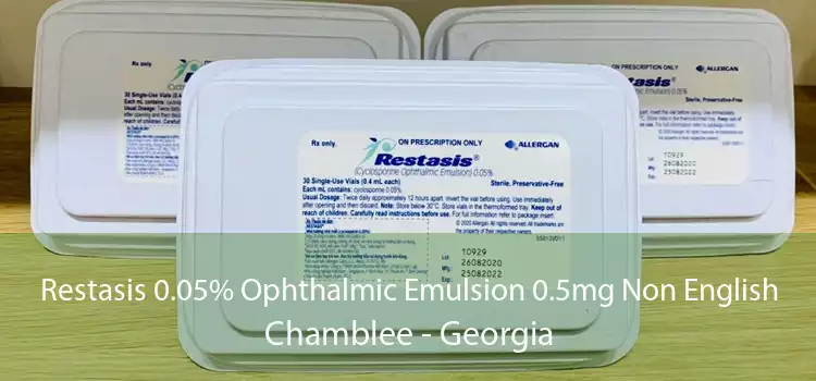 Restasis 0.05% Ophthalmic Emulsion 0.5mg Non English Chamblee - Georgia
