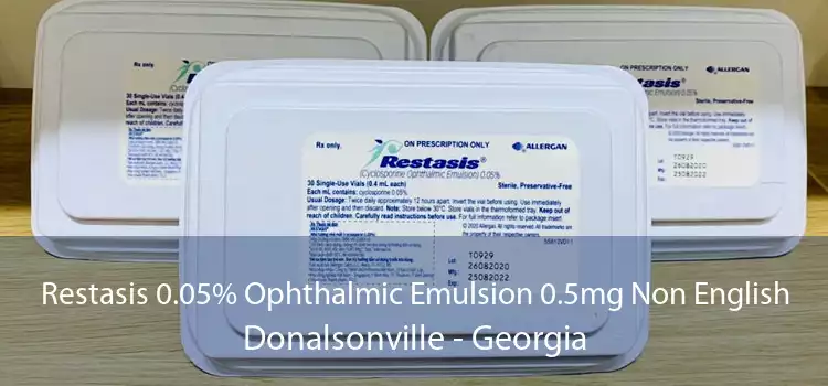 Restasis 0.05% Ophthalmic Emulsion 0.5mg Non English Donalsonville - Georgia