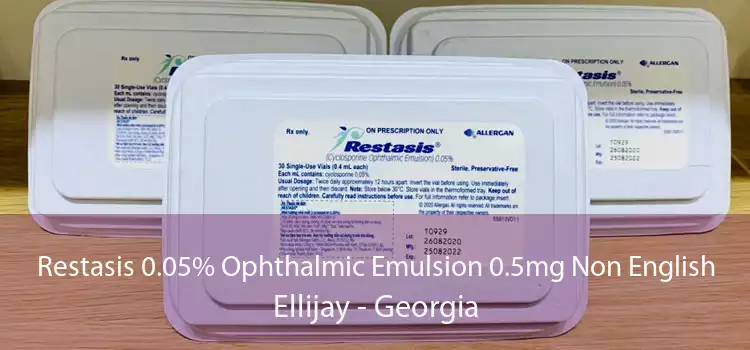Restasis 0.05% Ophthalmic Emulsion 0.5mg Non English Ellijay - Georgia