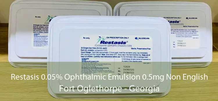 Restasis 0.05% Ophthalmic Emulsion 0.5mg Non English Fort Oglethorpe - Georgia