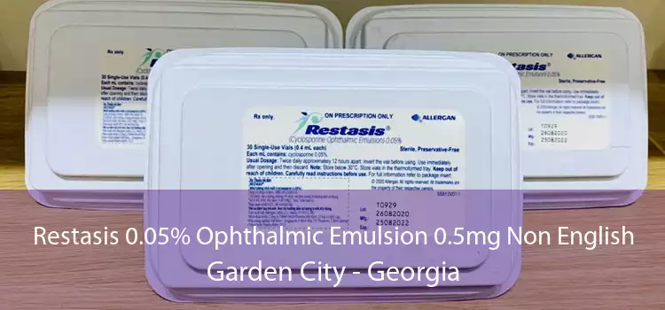 Restasis 0.05% Ophthalmic Emulsion 0.5mg Non English Garden City - Georgia