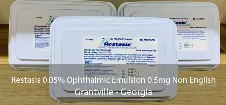Restasis 0.05% Ophthalmic Emulsion 0.5mg Non English Grantville - Georgia