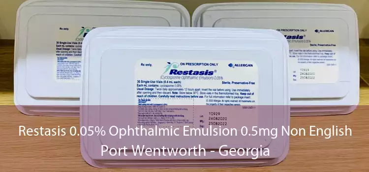 Restasis 0.05% Ophthalmic Emulsion 0.5mg Non English Port Wentworth - Georgia