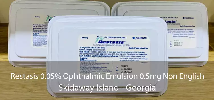 Restasis 0.05% Ophthalmic Emulsion 0.5mg Non English Skidaway Island - Georgia