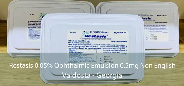 Restasis 0.05% Ophthalmic Emulsion 0.5mg Non English Valdosta - Georgia