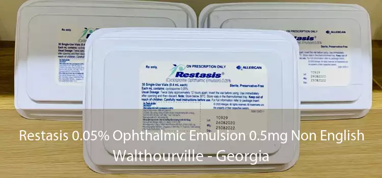 Restasis 0.05% Ophthalmic Emulsion 0.5mg Non English Walthourville - Georgia