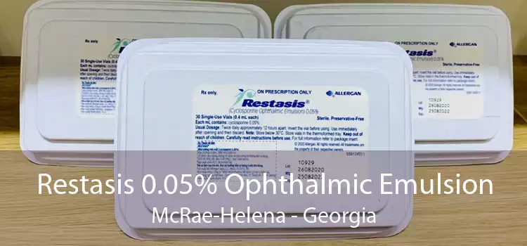 Restasis 0.05% Ophthalmic Emulsion McRae-Helena - Georgia