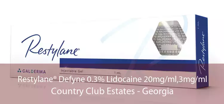 Restylane® Defyne 0.3% Lidocaine 20mg/ml,3mg/ml Country Club Estates - Georgia