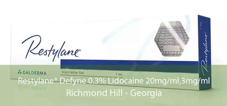 Restylane® Defyne 0.3% Lidocaine 20mg/ml,3mg/ml Richmond Hill - Georgia