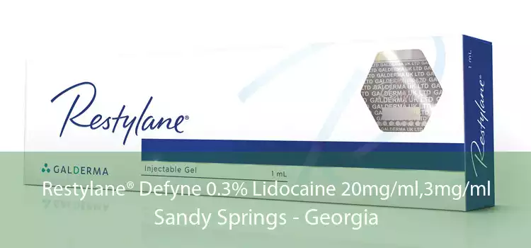 Restylane® Defyne 0.3% Lidocaine 20mg/ml,3mg/ml Sandy Springs - Georgia