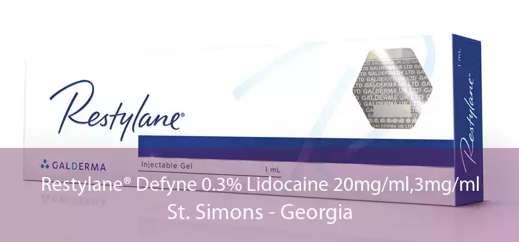 Restylane® Defyne 0.3% Lidocaine 20mg/ml,3mg/ml St. Simons - Georgia