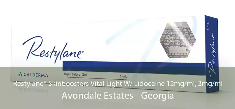 Restylane® Skinboosters Vital Light W/ Lidocaine 12mg/ml, 3mg/ml Avondale Estates - Georgia