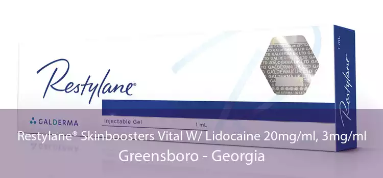 Restylane® Skinboosters Vital W/ Lidocaine 20mg/ml, 3mg/ml Greensboro - Georgia