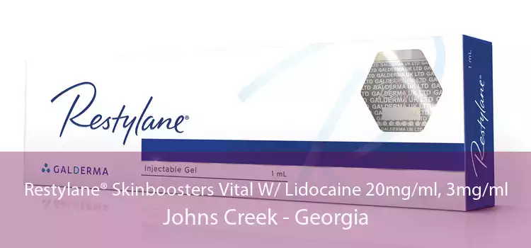 Restylane® Skinboosters Vital W/ Lidocaine 20mg/ml, 3mg/ml Johns Creek - Georgia