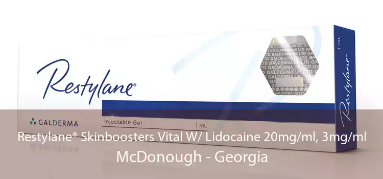 Restylane® Skinboosters Vital W/ Lidocaine 20mg/ml, 3mg/ml McDonough - Georgia