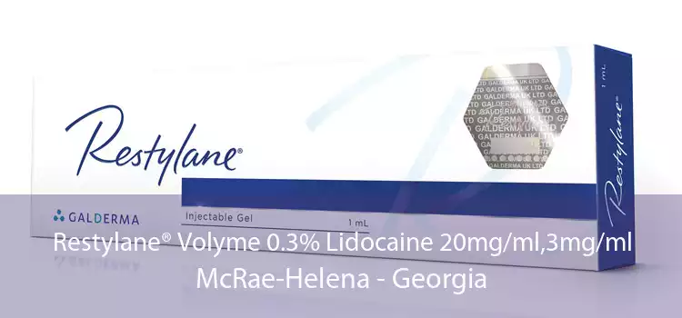 Restylane® Volyme 0.3% Lidocaine 20mg/ml,3mg/ml McRae-Helena - Georgia