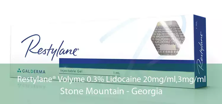 Restylane® Volyme 0.3% Lidocaine 20mg/ml,3mg/ml Stone Mountain - Georgia