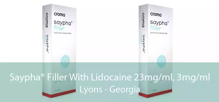 Saypha® Filler With Lidocaine 23mg/ml, 3mg/ml Lyons - Georgia