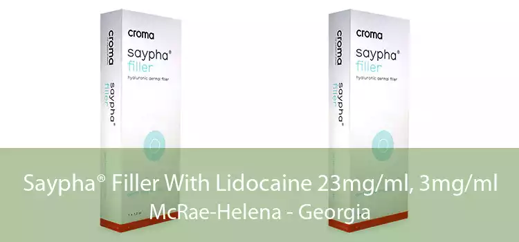 Saypha® Filler With Lidocaine 23mg/ml, 3mg/ml McRae-Helena - Georgia