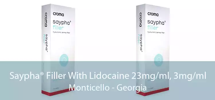 Saypha® Filler With Lidocaine 23mg/ml, 3mg/ml Monticello - Georgia