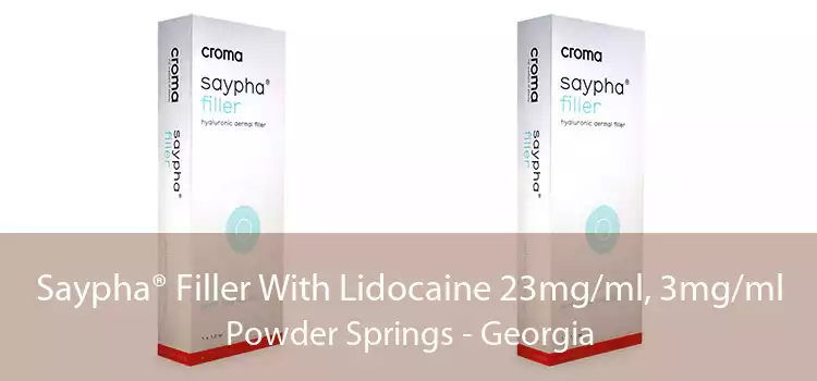 Saypha® Filler With Lidocaine 23mg/ml, 3mg/ml Powder Springs - Georgia