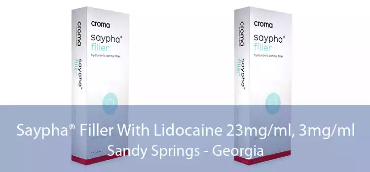 Saypha® Filler With Lidocaine 23mg/ml, 3mg/ml Sandy Springs - Georgia