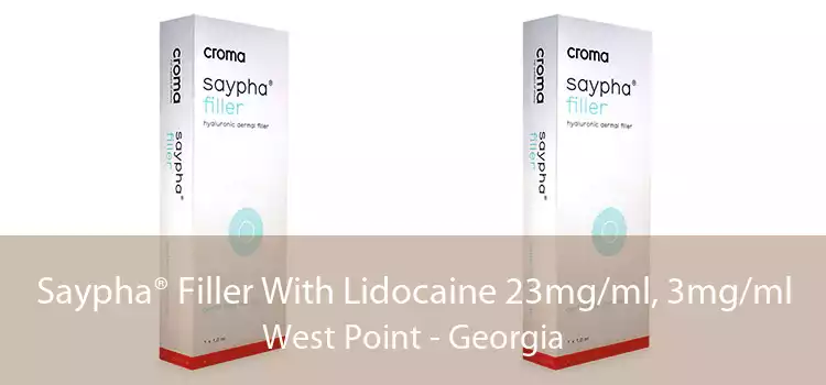 Saypha® Filler With Lidocaine 23mg/ml, 3mg/ml West Point - Georgia