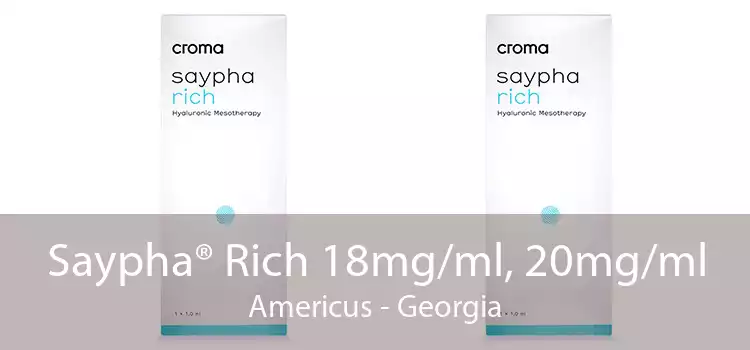 Saypha® Rich 18mg/ml, 20mg/ml Americus - Georgia