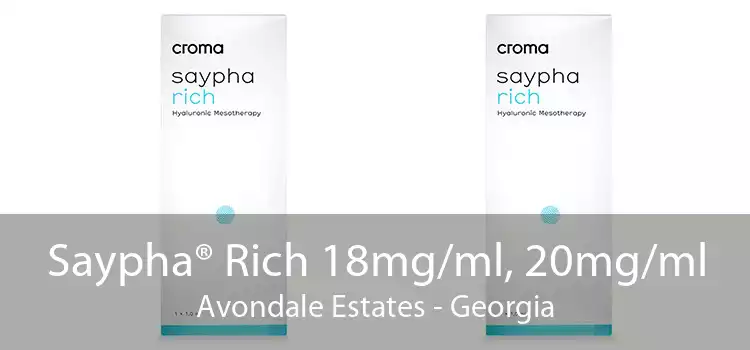 Saypha® Rich 18mg/ml, 20mg/ml Avondale Estates - Georgia