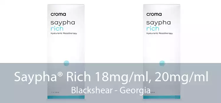 Saypha® Rich 18mg/ml, 20mg/ml Blackshear - Georgia